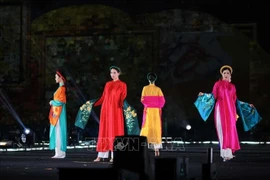 An Ao dai performance at the first Cultures of the World Festival (Photo: VNA)