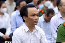 Defendant Trinh Van Quyet at the first instance trial in 2024. (Photo: VNA)