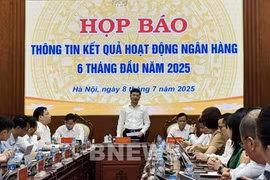 SBV Deputy Governor Pham Thanh Ha speaks at the press conference. (Photo: VNA)