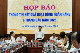 SBV Deputy Governor Pham Thanh Ha speaks at the press conference. (Photo: VNA)