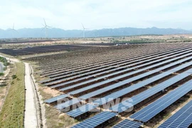 A solar power plant in Khanh Hoa province (Photo: VNA)