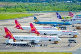 Sun PhuQuoc Airways ’s first commercial flight from Hanoi departs at 6:15 am from Noi Bai International Airport on February 25 and lands in Da Nang later the same morning. (Illustrative photo: VNA)