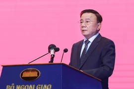 Politburo member and standing member of the Party Central Committee’s Secretariat Tran Cam Tu speaks at the conference (Photo: VNA)