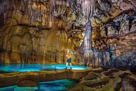 The Nightmare sinkhole is 250 meters deep, with a mysterious underground river inside, part of the Hung Thoong cave system in Phong Nha – Ke Bang National Park. (Photo published by VNA)
