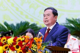 National Assembly Chairman Tran Thanh Man attends the first congress of the Party Organisation of the south-central province of Khanh Hoa on September 22. (Photo: VNA)