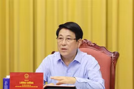 State President Luong Cuong speaks at the working session on October 15. (Photo: VNA)