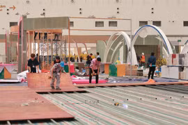 Setups for the first Glorious Spring Fair 2026 (Photo: VNA)