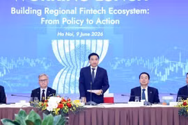 Deputy Prime Minister Nguyen Van Thang speaks at the event. (Photo: baochinhphu.vn)