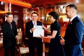 Indonesian Minister of Culture Fadli Zon and French Minister of Culture Rachida Dati agree to a memorandum of understanding regarding cooperation in the field of culture, signed in Cannes, France, on May 17, 2025. (Photo: Antara).