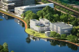 Illustration of part of the digital technology and mixed-use park project in Hanoi Tay Tuu and Phu Dien wards. (Photo: FPT)