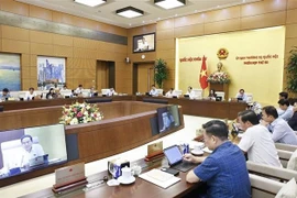 NA Chairman Tran Thanh Man speaks at the event (Photo: VNA)