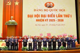 Delegates at the preparatory session of the 1st congress of the National Assembly Party Organisation for the 2025 – 2030 tenure in Hanoi on September 24 , 2025 (Photo: VNA)