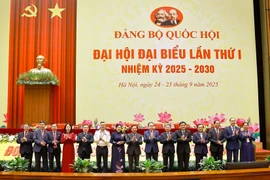 Delegates at the preparatory session of the 1st congress of the National Assembly Party Organisation for the 2025 – 2030 tenure in Hanoi on September 24 , 2025 (Photo: VNA)