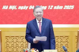 Party General Secretary To Lam addresses the Central Military Commission’s 15th meeting in Hanoi on December 4. (Photo: VNA)