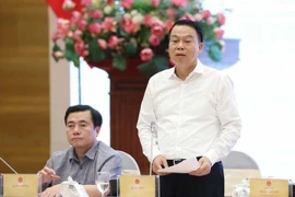 Deputy Minister of Finance Nguyen Duc Chi speaks about the pilot of crypto market (Photo: Government Portal)