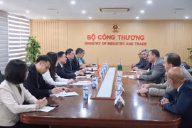 At the working session (Photo: VNA)