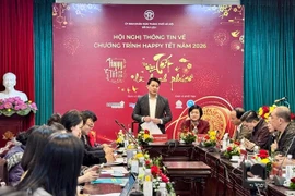 Deputy Director of the Hanoi Tourism Department Nguyen Tran Quang announces the event at a conference on January 21. (Photo: chinhphu.vn)
