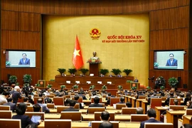 National Assembly Chairman Tran Thanh Man addresses the closing of the NA's ninth extraordinary session (Photo: VNA)