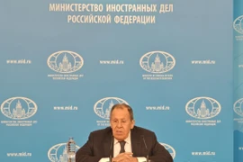 Russian Foreign Minister Sergey Lavrov speaks at the press conference on January 20, 2026 to review the Russian Ministry of Foreign Affairs’ diplomatic activities in 2025. (Photo: VNA)