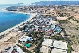 Vinh Truong hamlet in Phuoc Dinh commune, Khanh Hoa province is located within the planned area for the Ninh Thuan 1 nuclear power plant. (Photo: VNA)