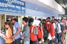 Cambodia - Thailand border gate area. (Photo: Khmer Times)