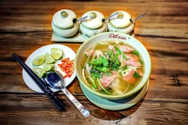 Pho (noodle soup) is a distinctive cultural feature of Hanoi. (Photo: VNA)