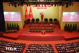 A view of the 14th National Congress of the Communist Party of Vietnam. (Photo: VNA)