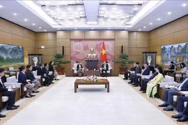 At the reception (Photo: VNA)