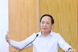 Politburo member, Secretary of the Party Central Committee and Chairman of the Party Central Committee's Commission for Information, Education and Mass Mobilisation Trinh Van Quyet. (Photo: VNA)