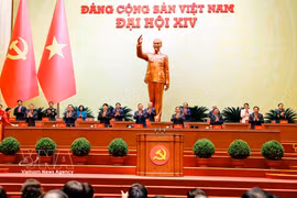The presidium of the preparatory session of the 14th National Party Congress. (Photo: VNA) 