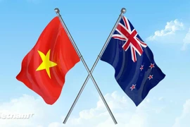 The flags of Vietnam and New Zealand (Photo: VNA)