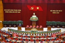 Party General Secretary To Lam delivers remarks at the closing session of the 15th plenum of the 13th Party Central Committee in Hanoi on December 23 (Photo: VNA)