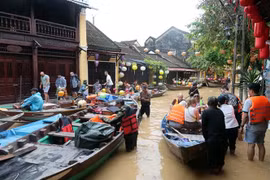 Hoi An Ancient Town under floodwater (Photo: VNA)