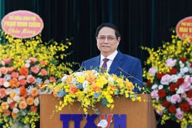 Prime Minister Pham Minh Chinh addresses the 27th Congress of the VNA Party Organisation on July 17 (Photo: VNA)