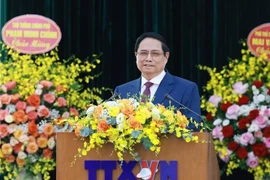 Prime Minister Pham Minh Chinh addresses the 27th Congress of the VNA Party Organisation on July 17 (Photo: VNA)