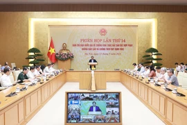 Prime Minister Pham Minh Chinh speaks at the 14th meeting of the National Steering Committee for IUU Fishing Prevention and Control in Hanoi on September 23, 2025. (Photo: VNA)