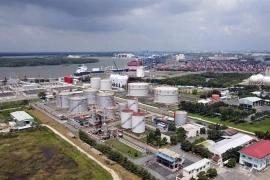 A fuel storage facility at the Cai Mep - Thi Vai Port Complex in the southern province of Ba Ria - Vung Tau. (Photo: VNA)