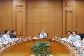 Party General Secretary To Lam (middle) addresses the meeting. (Photo: VNA)