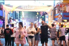 Bui Vien Walking Street in HCM City is a popular nighttime destination for international visitors. (Photo: VNA)