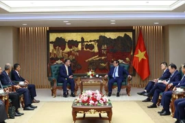 Prime Minister Pham Minh Chinh receives Sheikh Nasser bin Suliman Al Harthi, Deputy President for Operations of Oman Investment Authority (OIA) in Hanoi on May 29. (Photo: VNA)