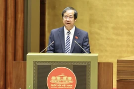 Minister of Education and Training Nguyen Kim Son speaks at the event (Photo: VNA)