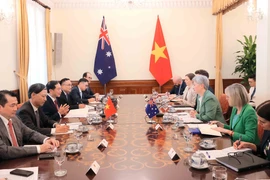 At the talks between Vietnamese Deputy Prime Minister and Minister of Foreign Affairs Bui Thanh Son and Australian Minister for Foreign Affairs Penny Wong in Hanoi on August 20, 2025 (Photo: VNA)