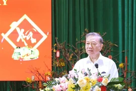 Party General Secretary To Lam speaks at the meeting with generations of leaders and officers of the People's Public Security through the periods in Ho Chi Minh City on January 9. (Photo: VNA)