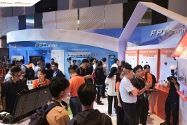 At FPT kiosk during a tech expo in HCM City (Photo: VNA)