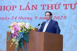 Prime Minister Pham Minh Chinh speaks at the event. (Photo: VNA)
