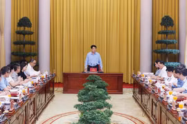 State President Luong Cuong speaks at the working session with the Presidential Office (Photo: VNA)