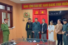 The individuals involved in the case (Photo: the Ministry of Public Security's official website)