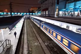 North–South train departing from Hanoi Station (File photo: VNA)