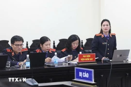A representative of the procuracy at the trial (Photo: VNA)