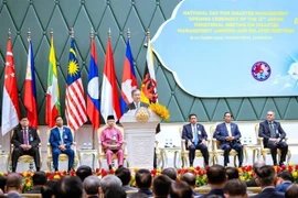 Cambodian Prime Minister Hun Mane addresses the 13th ASEAN Ministerial Meeting on Disaster Management (AMMDM) and the 14th Meeting of the Conference of Parties (COP) to the ASEAN Agreement on Disaster Management and Emergency Response (AADMER). (Photo: AKP/VNA)